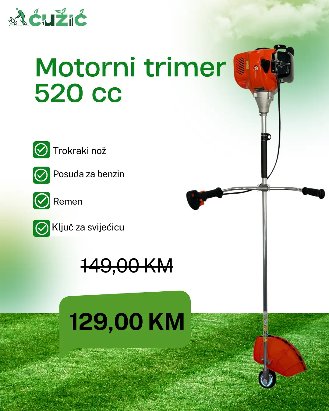 Motorni trimer 520 cc